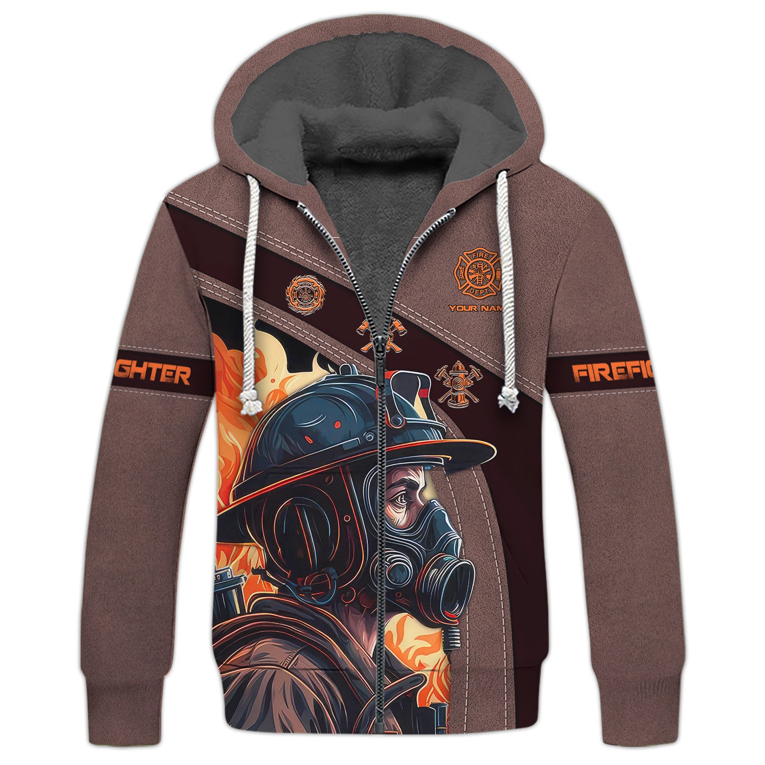 Fire Man 3D Custom Name Shirt Personalized Gift For Firefighters