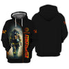 Firefighter Works On Fire 3D Full Print Zipper Hoodie Fire Man Zipper Hoodie Gift For Firefighters