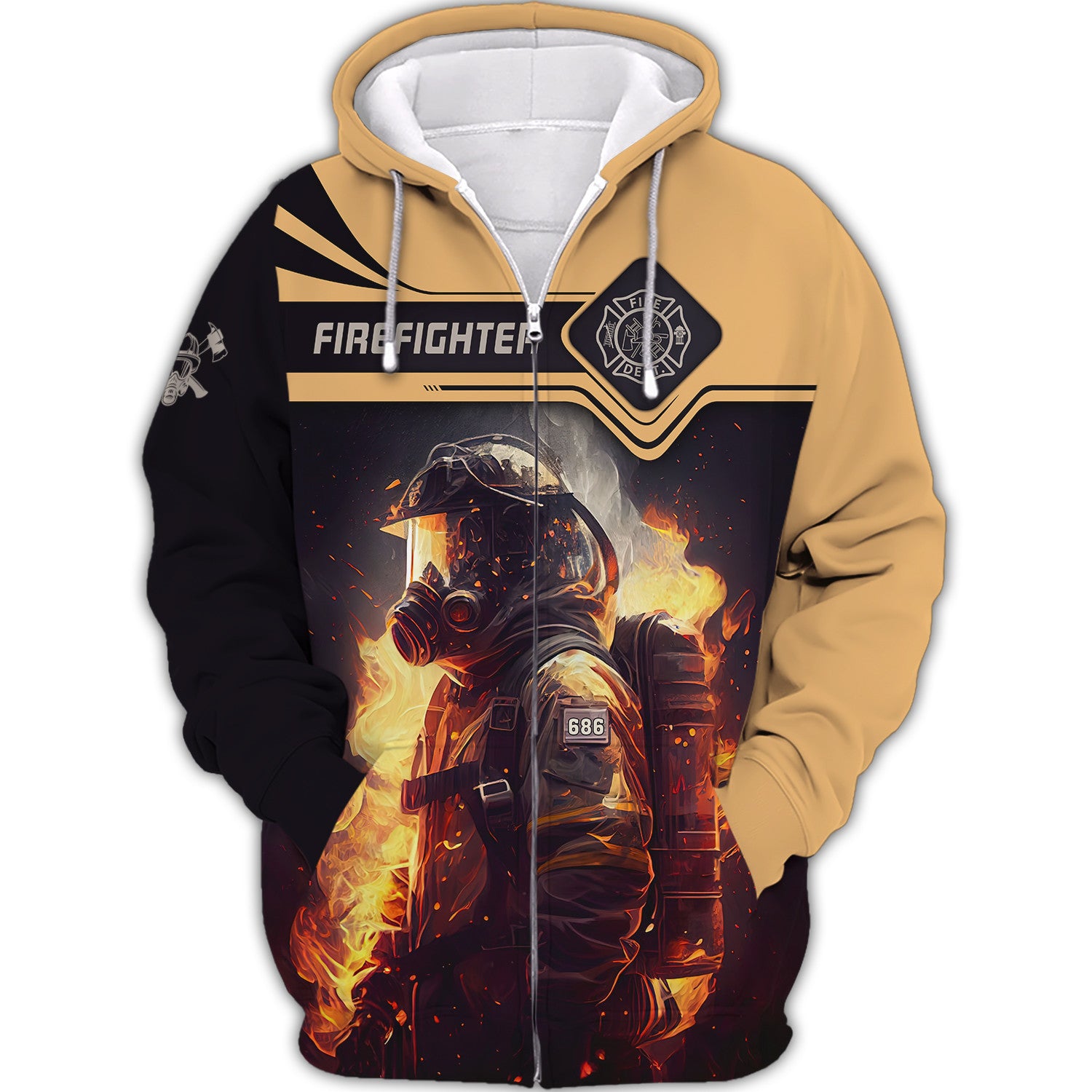 Firefighter Custom Shirts Fireman 3D Shirts Firefighter Clothing