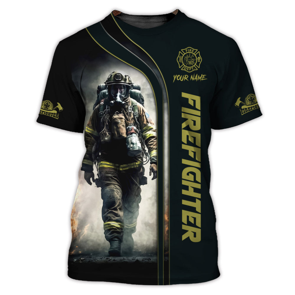 Firefighter 3D Zipper Hoodie Fireman Custom Zipper Hoodie
