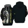 Firefighter 3D Zipper Hoodie Fireman Custom Zipper Hoodie