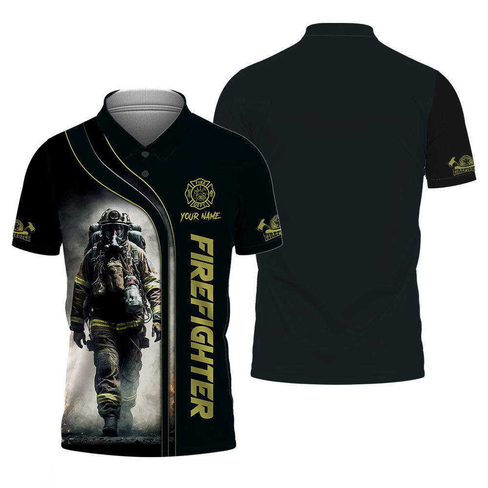 Firefighter 3D Zipper Hoodie Fireman Custom Zipper Hoodie