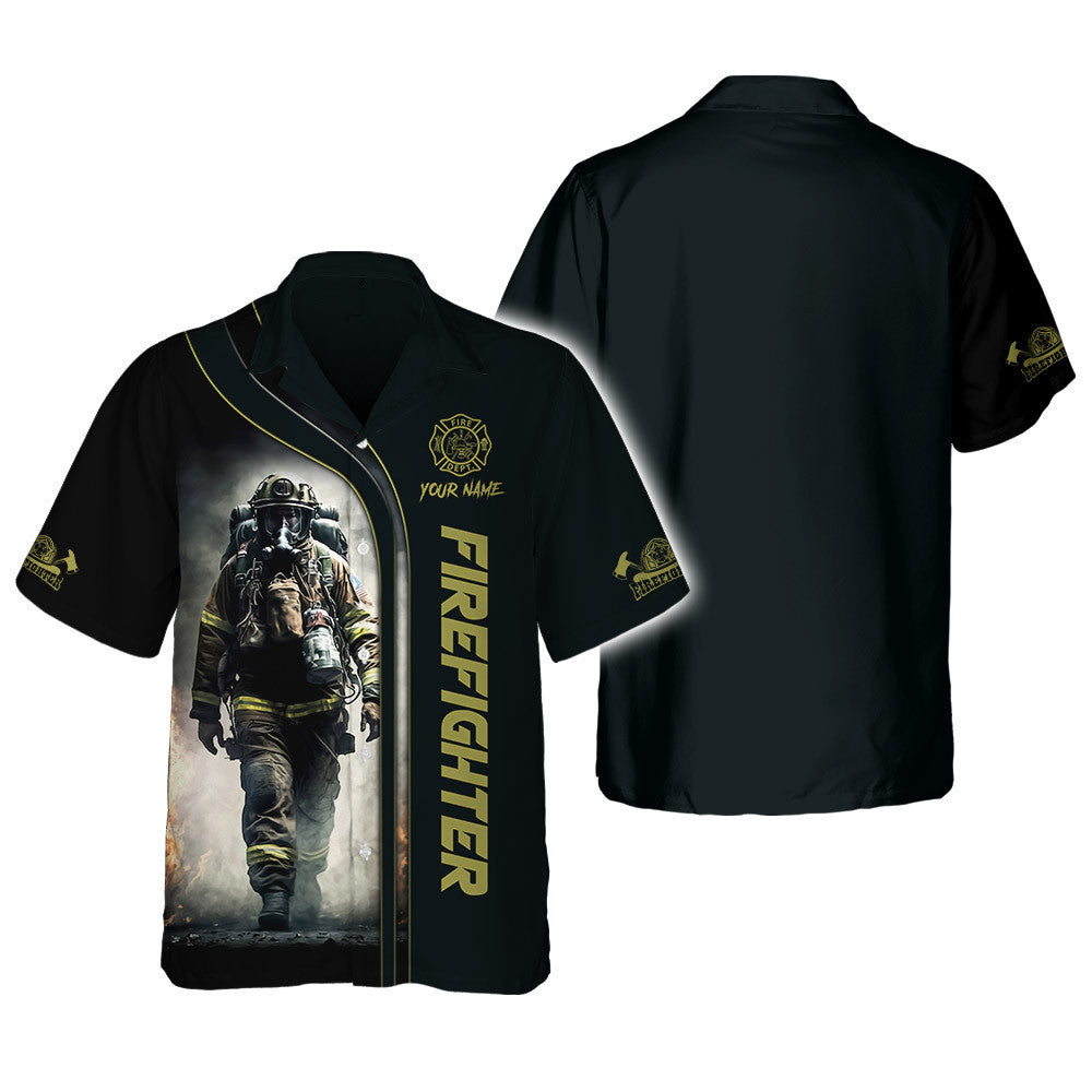 Firefighter 3D Zipper Hoodie Fireman Custom Zipper Hoodie