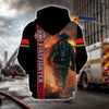 Firefighter Man Hoodie All Over Print