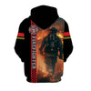 Firefighter Man Hoodie All Over Print