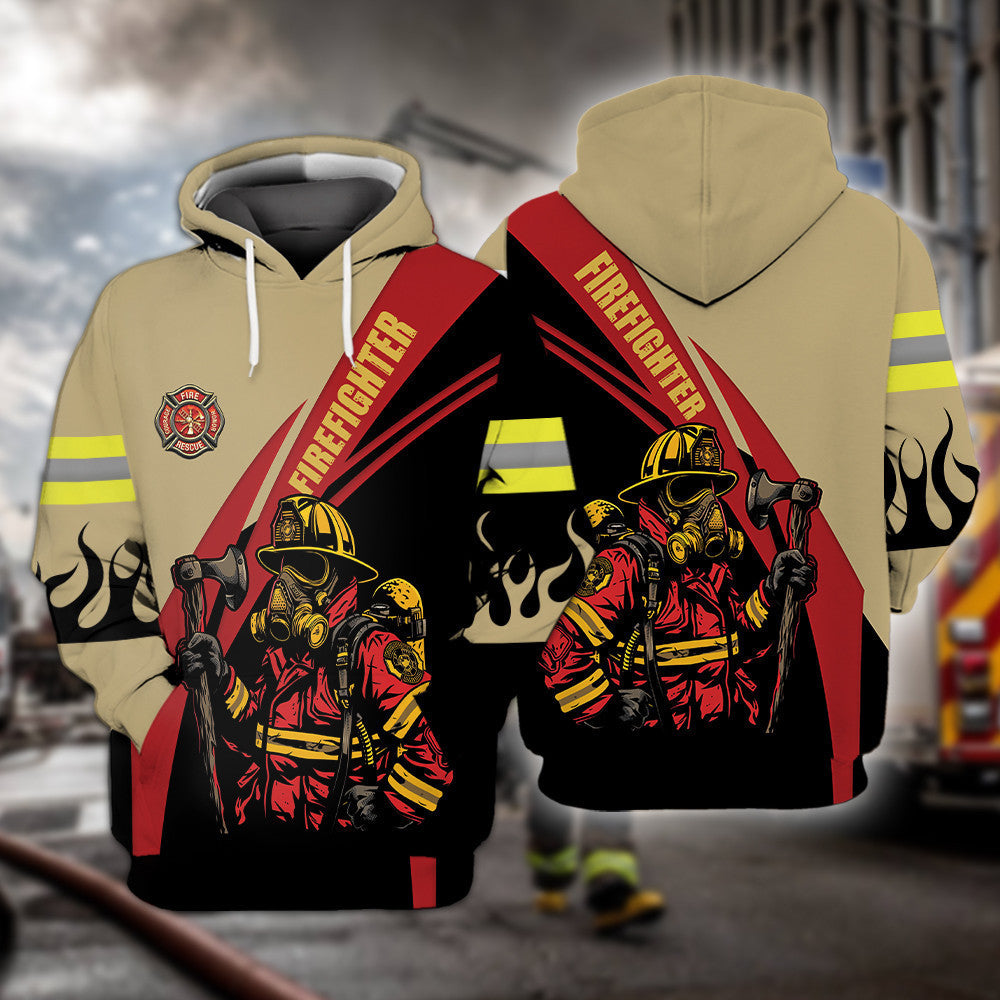 Firefighter Hoodie All Over Print