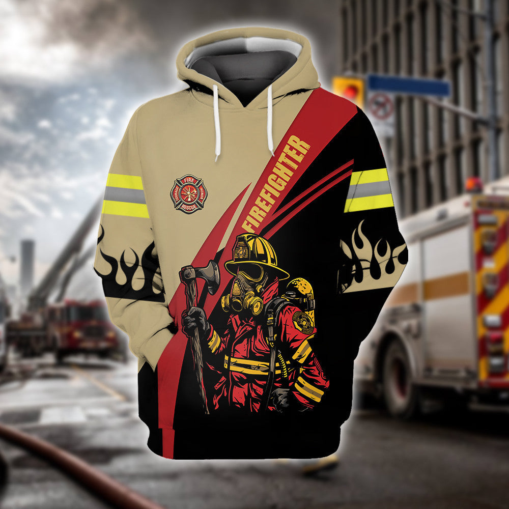 Firefighter Hoodie All Over Print