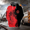Flames Firefighter Hoodie All Over Print