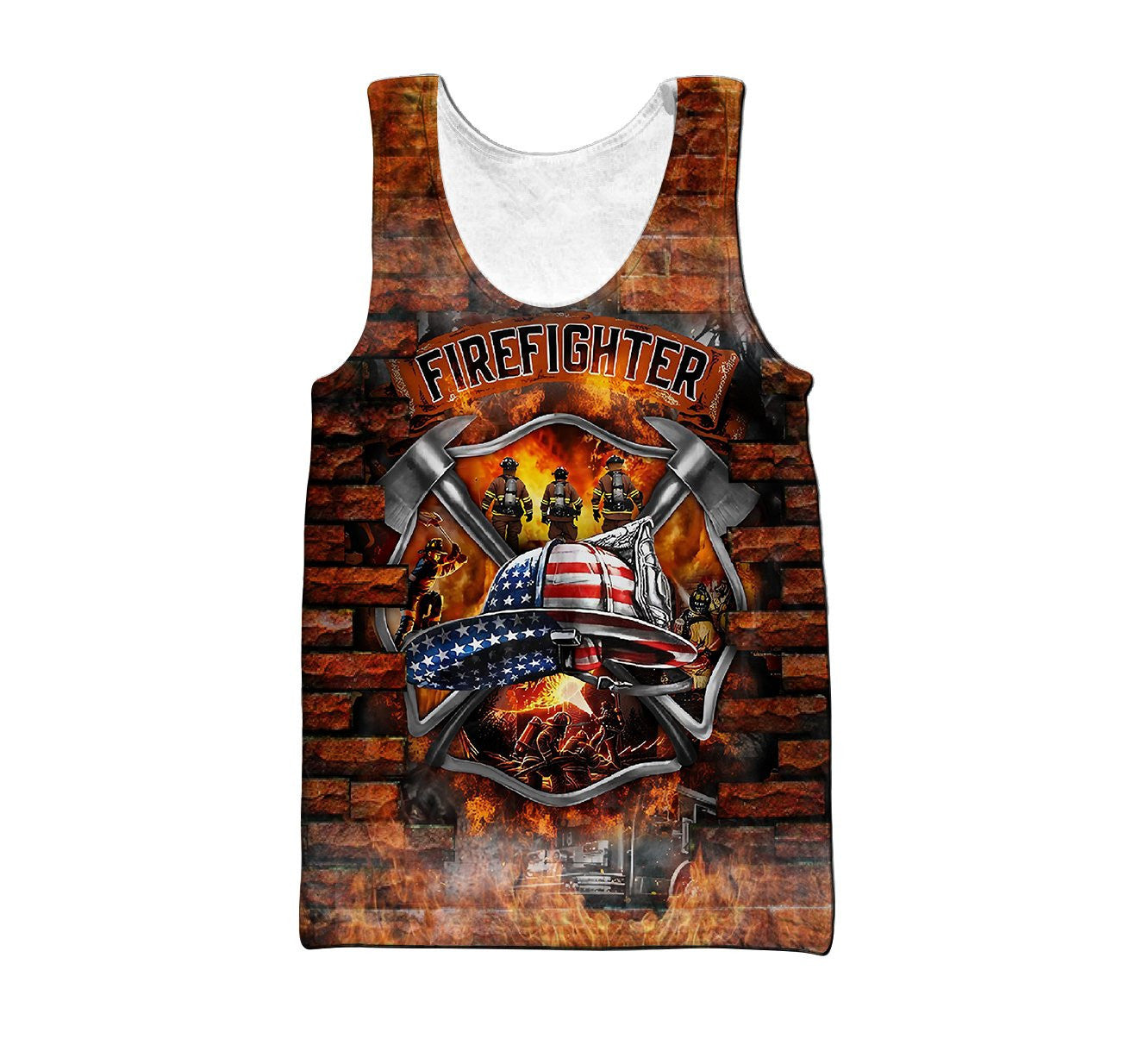 Brave Firefighter-Fireman Shirts For Men and Women DA