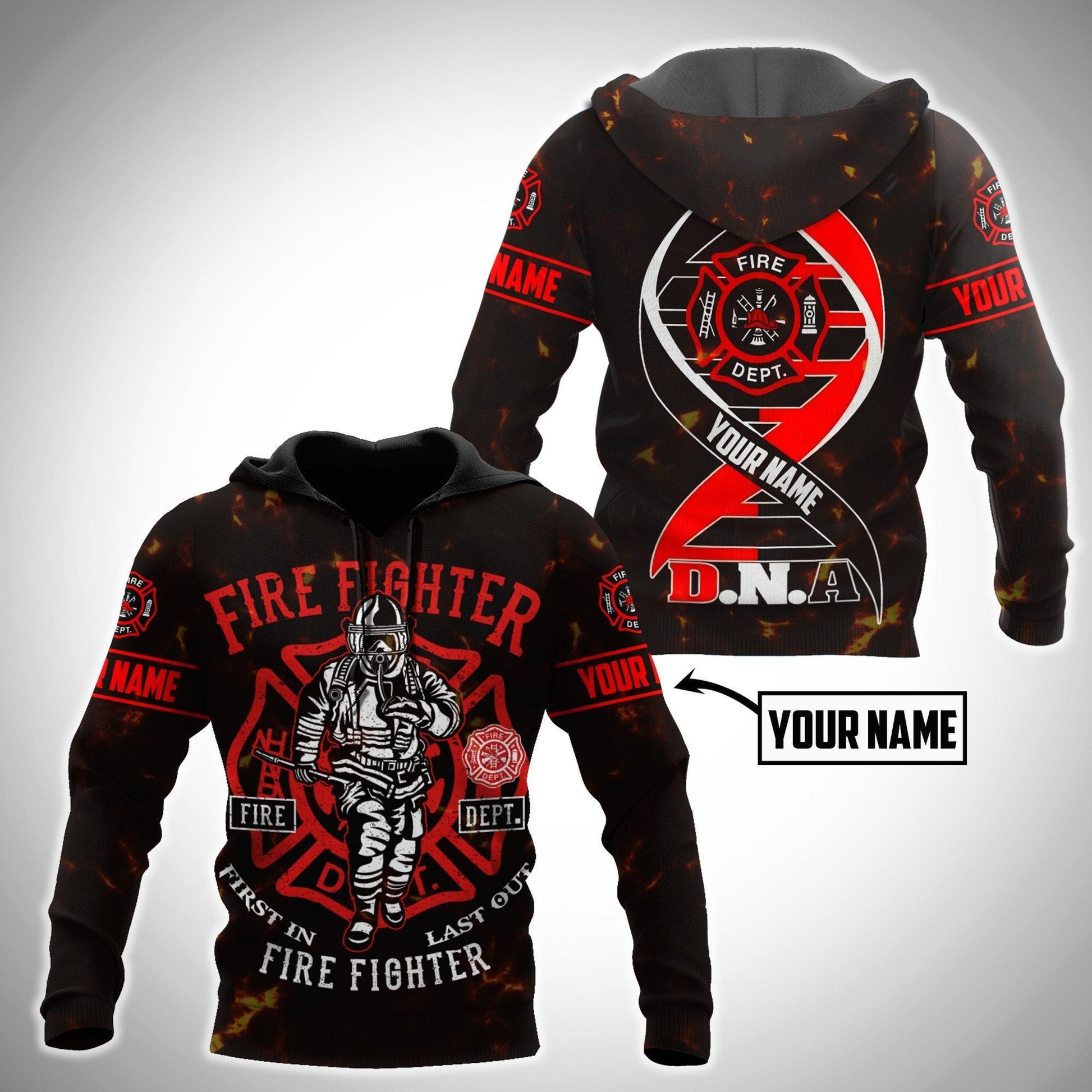 Customize Name Firefighter Unisex Shirts DAHH