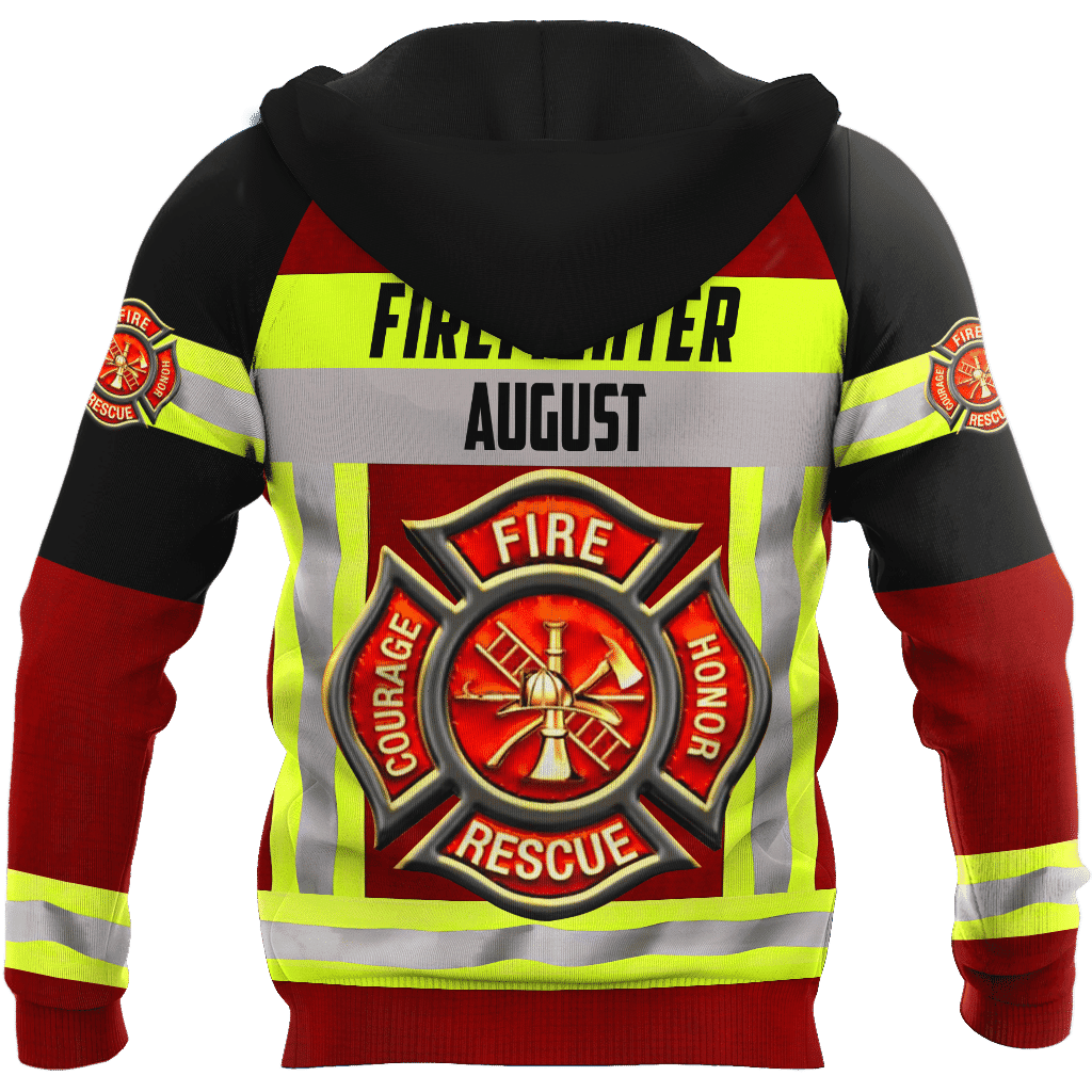 August Firefighter Hoodie For Men And Women