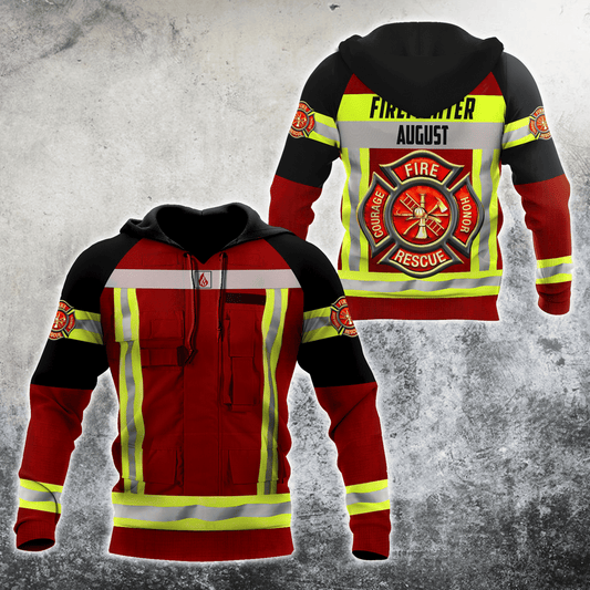 August Firefighter Hoodie For Men And Women
