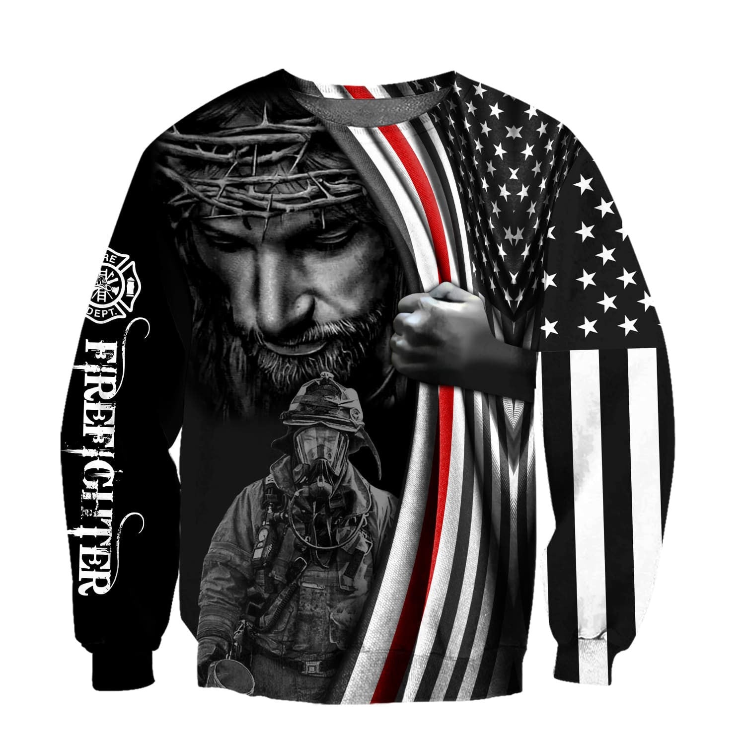 Don'T Be Afraid, Just Have Faith For Firefighter 3D Printed Hoodie For Men And Women