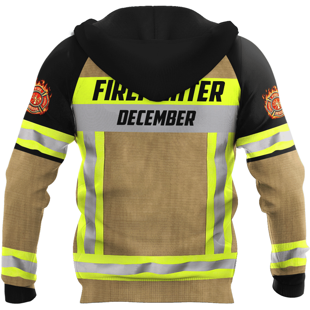 December Firefighter Hoodie For Men And Women