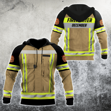 December Firefighter Hoodie For Men And Women