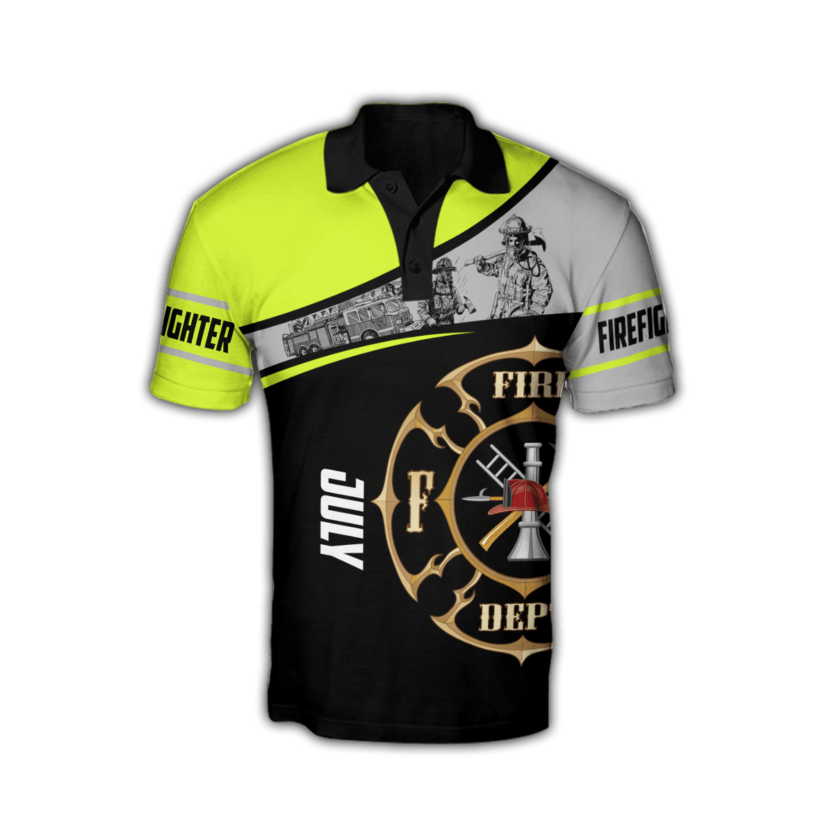 July Firefighter Hoodie For Men And Women