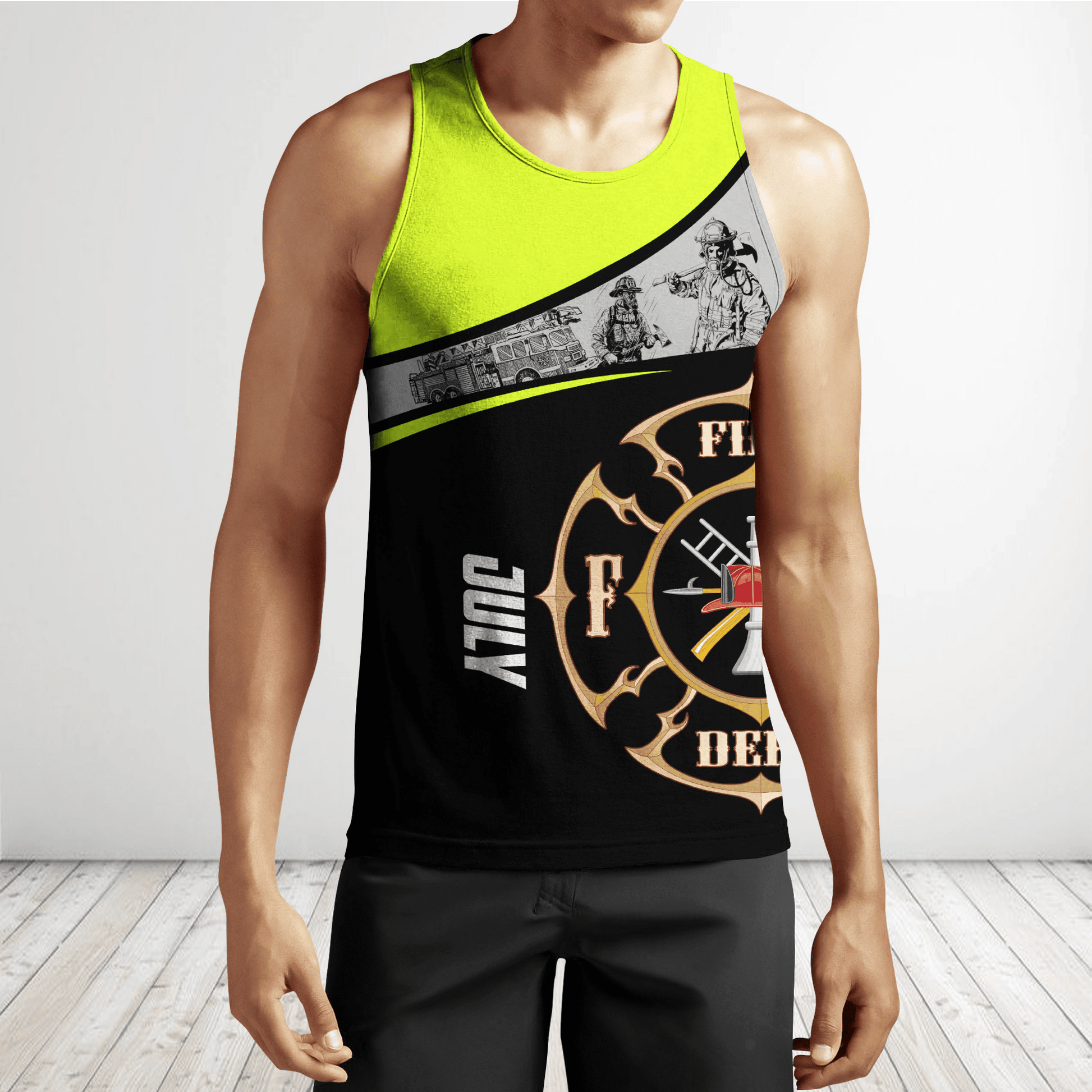 July Firefighter Hoodie For Men And Women