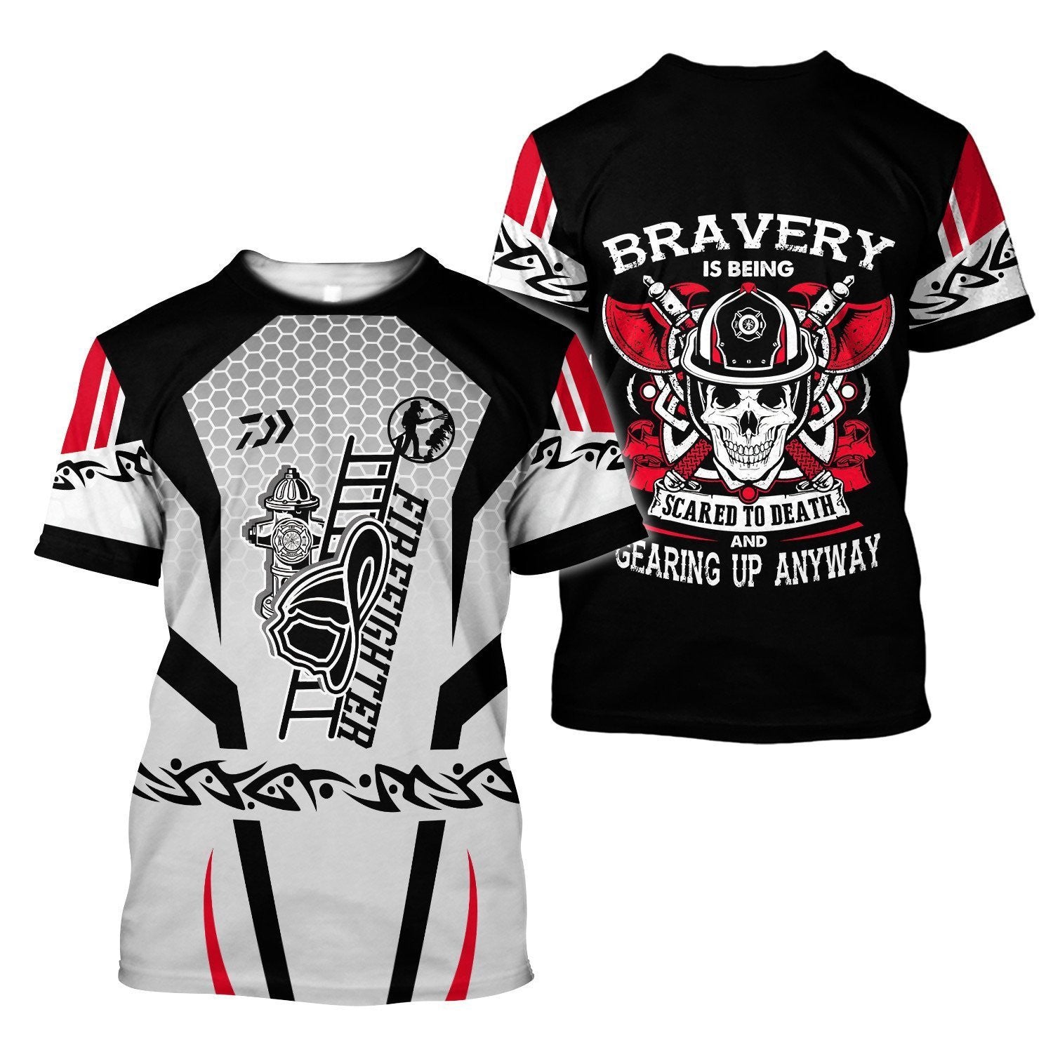 Go Forward Brave Firefighter Hoodie Shirts For Men And Women