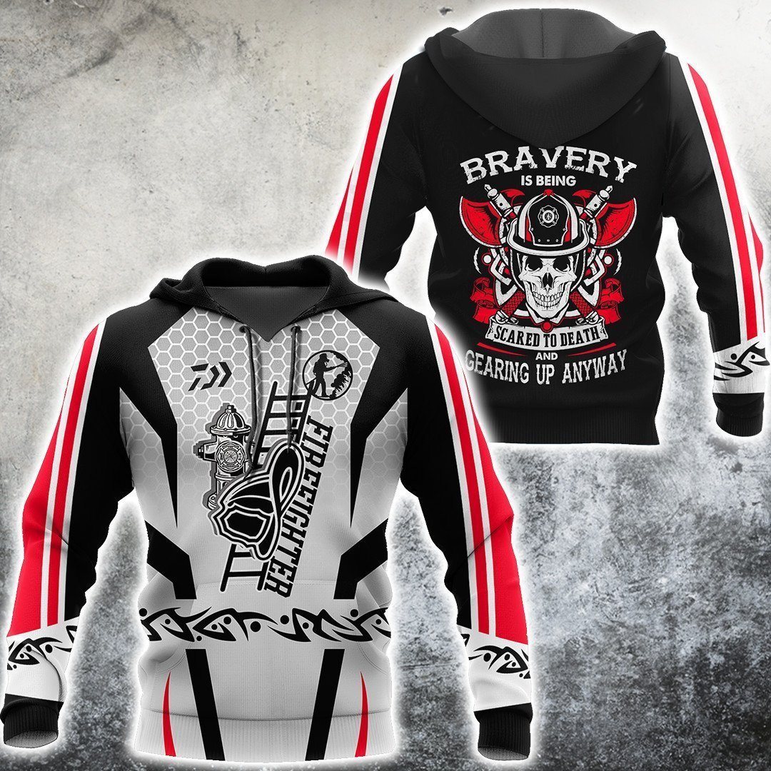 Go Forward Brave Firefighter Hoodie Shirts For Men And Women