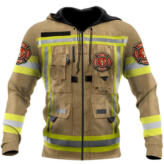 Strong Firefighter Art Hoodie For Men And Women