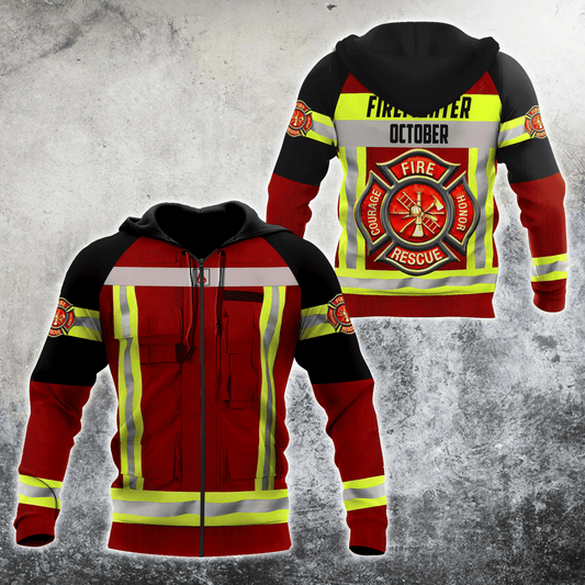 October Firefighter Hoodie For Men And Women
