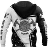 Personalized Firefighter Black White Color 3D All Over Printed Hoodie For Men And Women