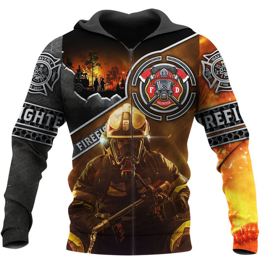Brave Firefighter 3D All Over Printed Hoodie Shirt