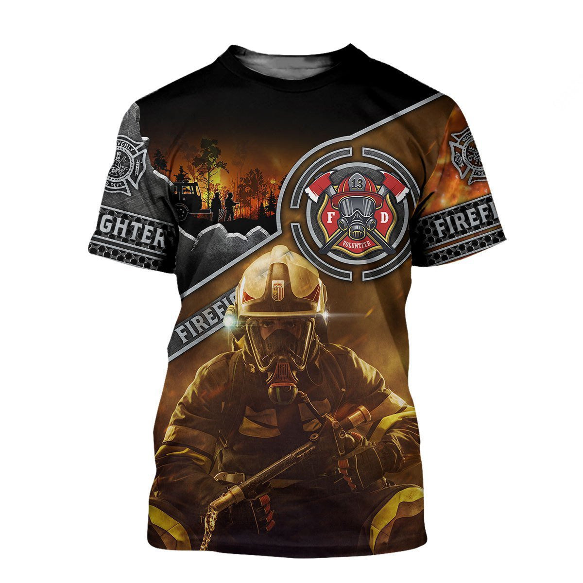 Brave Firefighter 3D All Over Printed Hoodie Shirt