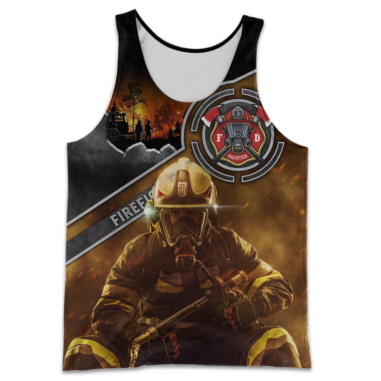 Brave Firefighter 3D All Over Printed Hoodie Shirt