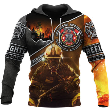 Brave Firefighter 3D All Over Printed Hoodie Shirt
