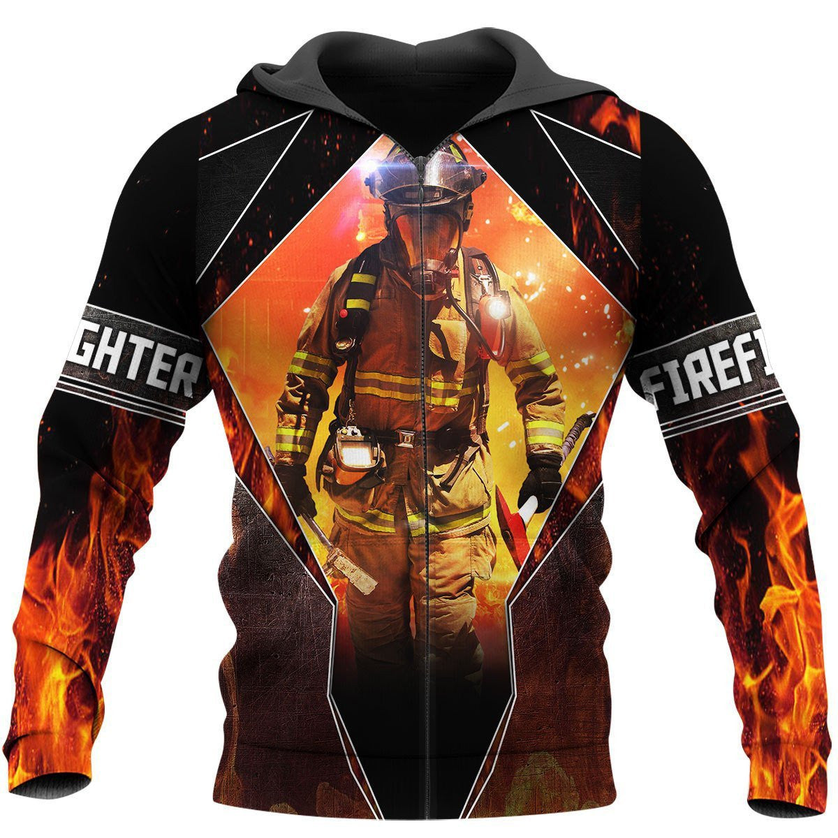 I'M A Brave Firefighter 3D All Over Printed Hoodie