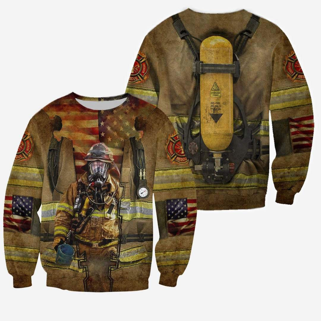 Firefighter 3D All Over Printed Hoodie