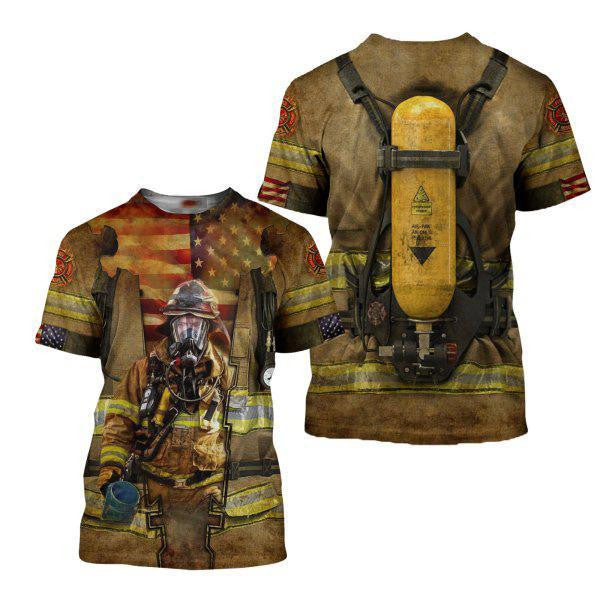 Firefighter 3D All Over Printed Hoodie