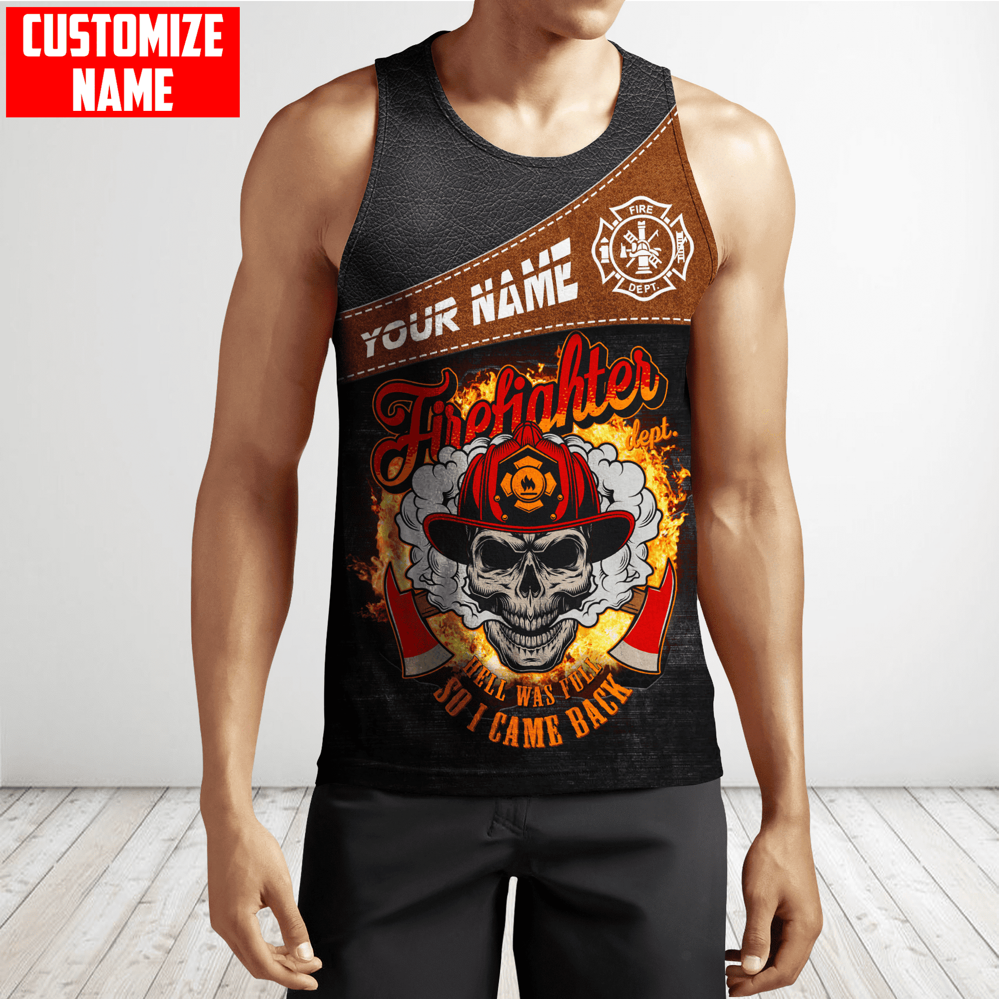 Customize Name Firefighter Unisex Shirts SN