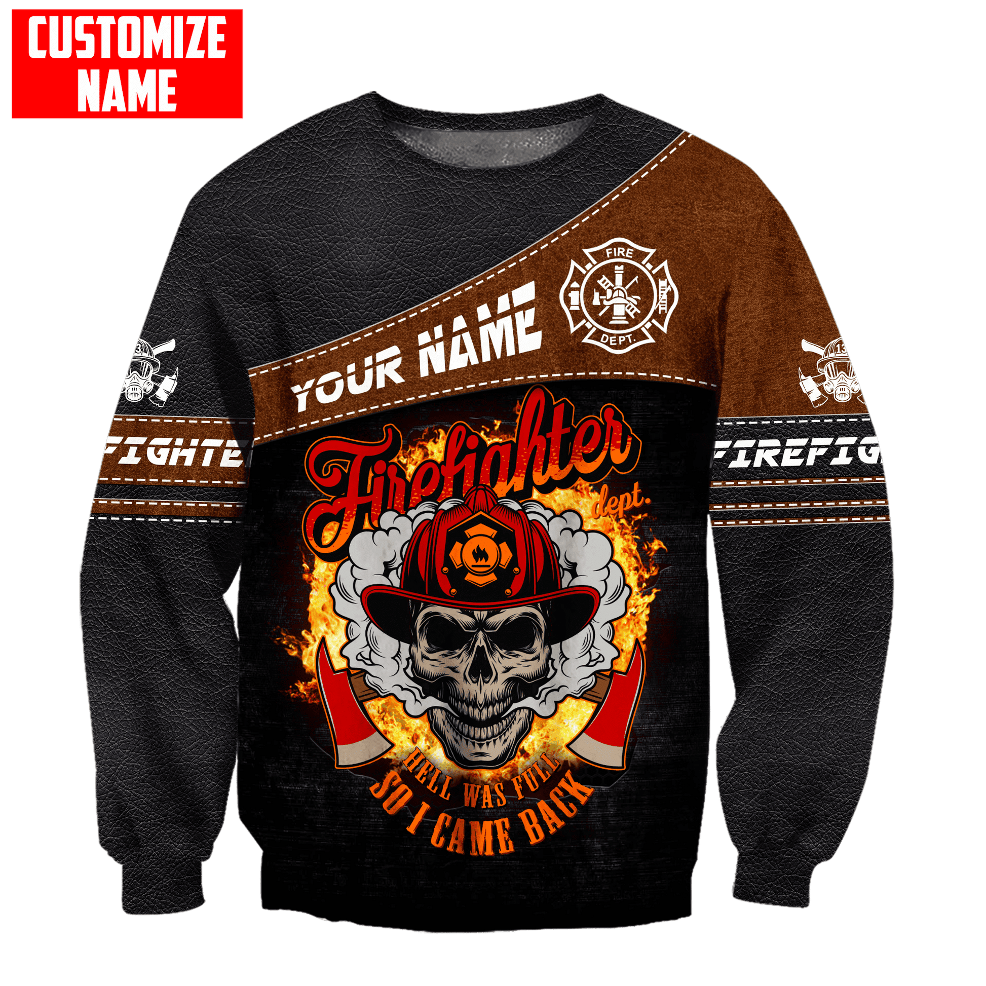 Customize Name Firefighter Unisex Shirts SN