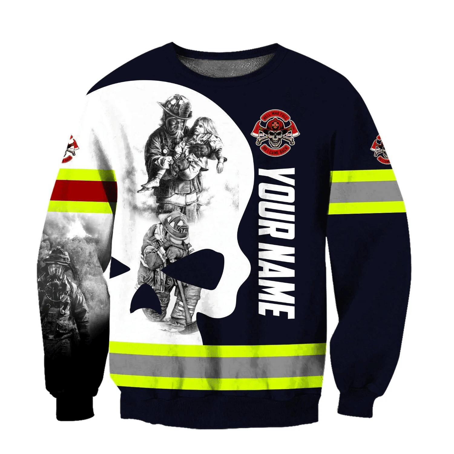 Customize Name Firefighter Hoodie Shirts For Men And Women MH