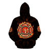 All Over Printed Firefighter's Wife Hoodie DA-MEI