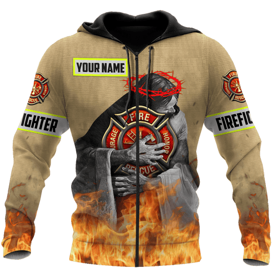 Customize Name Firefighter Hoodie Shirts For Men And Women TNA