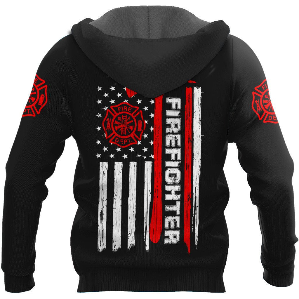 Customize Name Firefighter 3D All Printed Hoodie For Men And Women DA