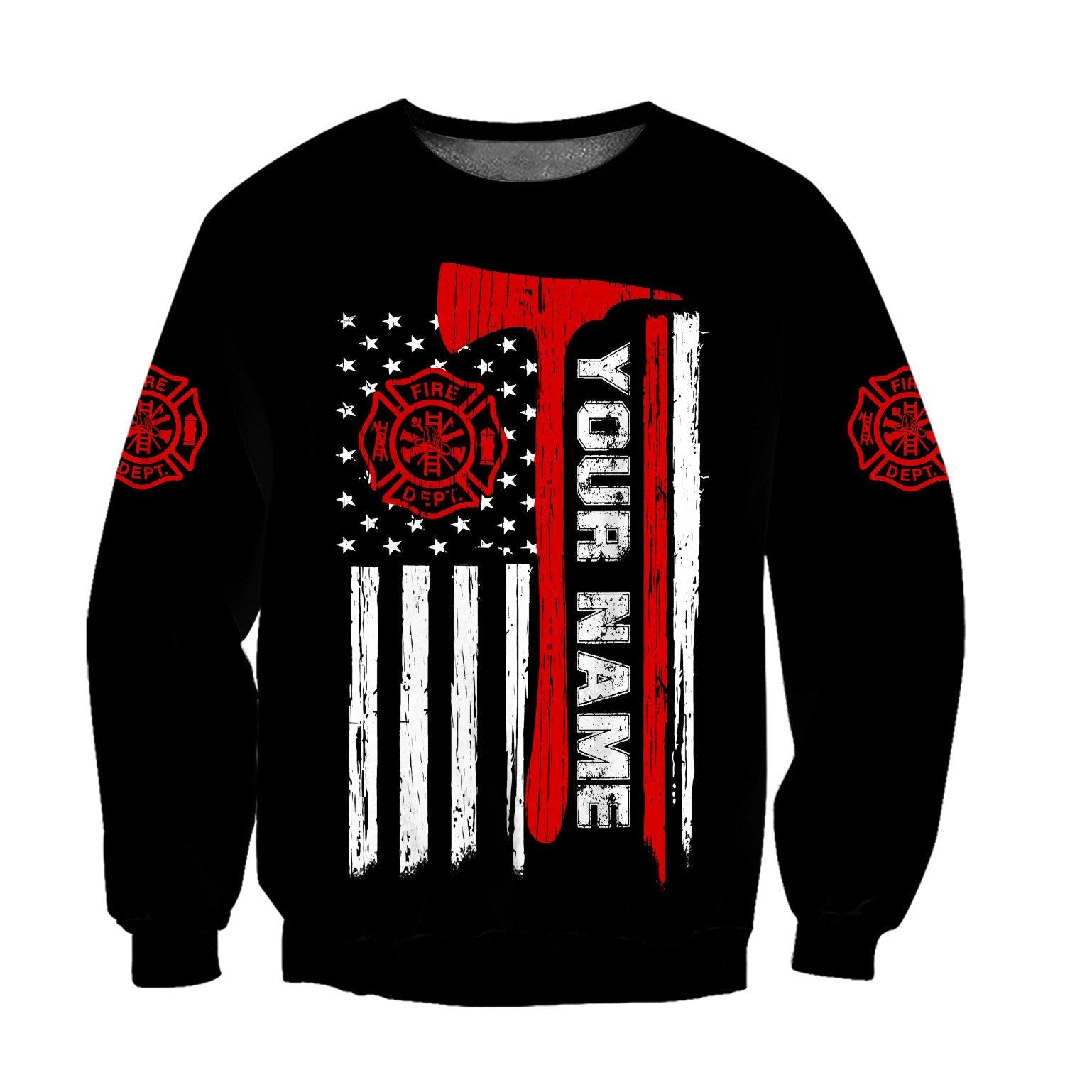 Customize Name Firefighter 3D All Printed Hoodie For Men And Women DA