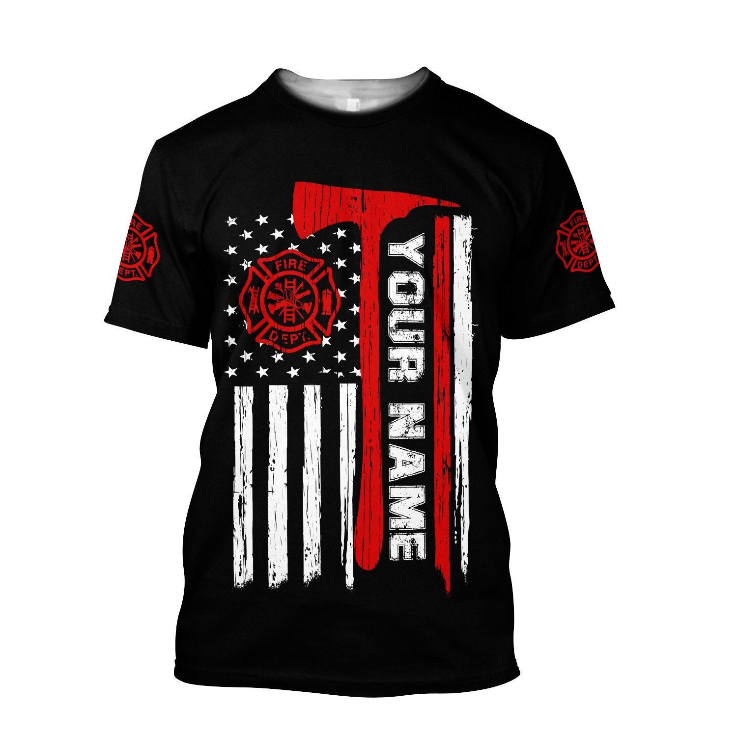 Customize Name Firefighter 3D All Printed Hoodie For Men And Women DA