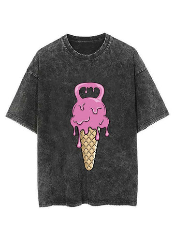 Delicious Ice Cream Kettlebell Vintage Gym Shirt