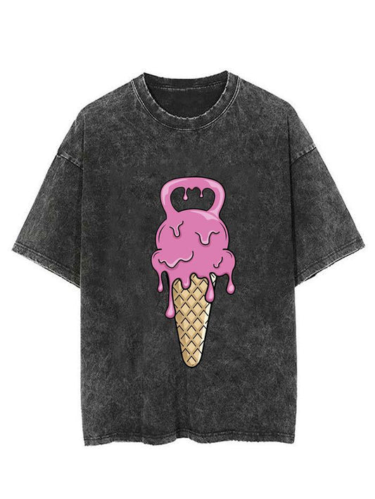 Delicious Ice Cream Kettlebell Vintage Gym Shirt