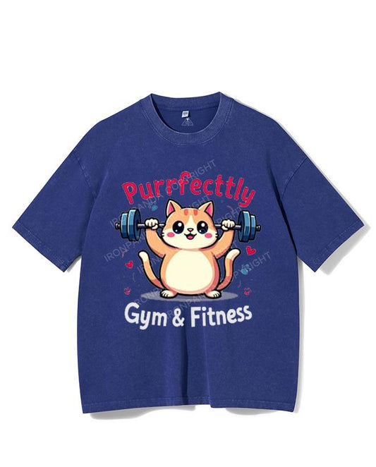 PURRFECTTLY GYM&FITNESS VINTAGE GYM SHIRT