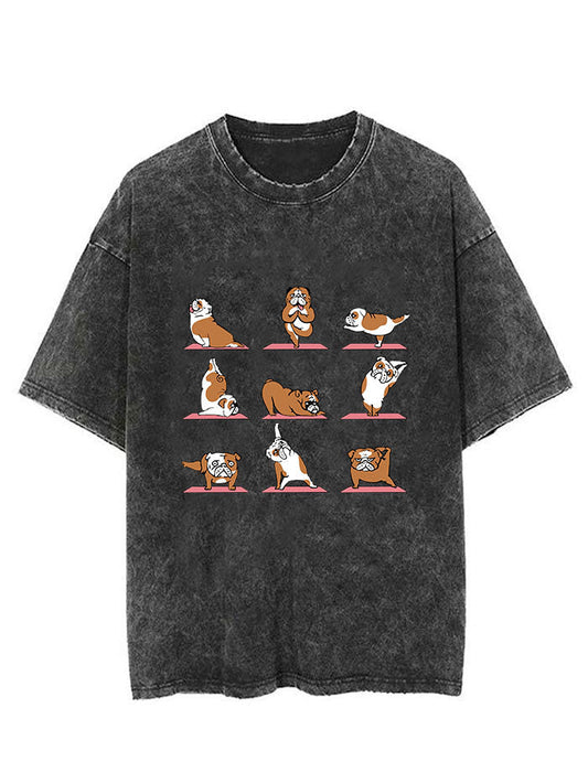 Bulldog Yoga Vintage Gym Shirt