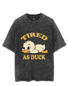 TIRED AS DUCK  VINTAGE GYM SHIRT