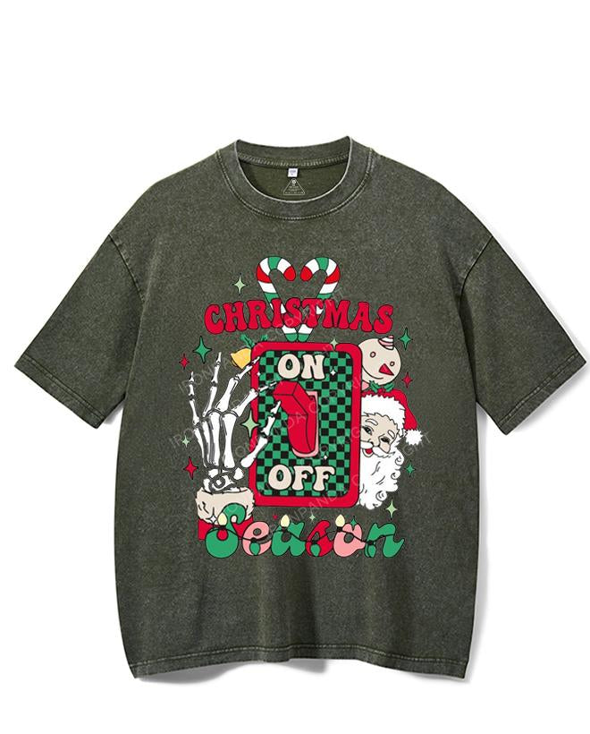 TURN ON THE CHRISTMAS SEASON MODE VINTAGE GYM SHIRT