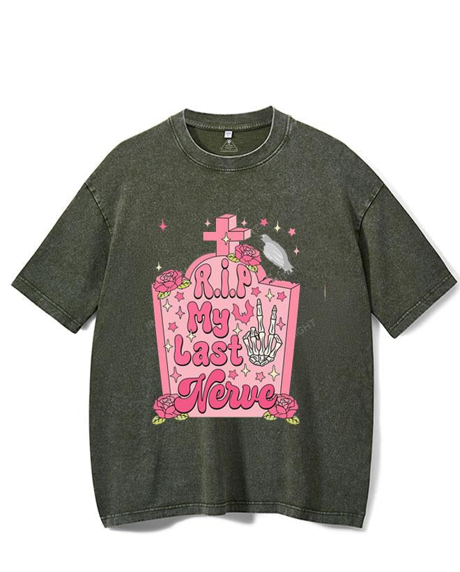 RIP MY LAST NERVE VINTAGE GYM SHIRT