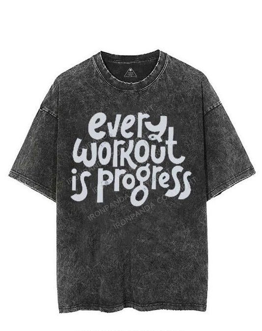 EVERY WORKOUT IS PROGRESS VINTAGE GYM SHIRT