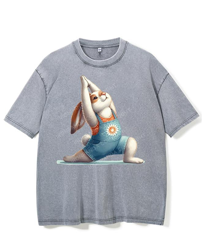 YOGA BUNNY VIBES VINTAGE GYM SHIRT